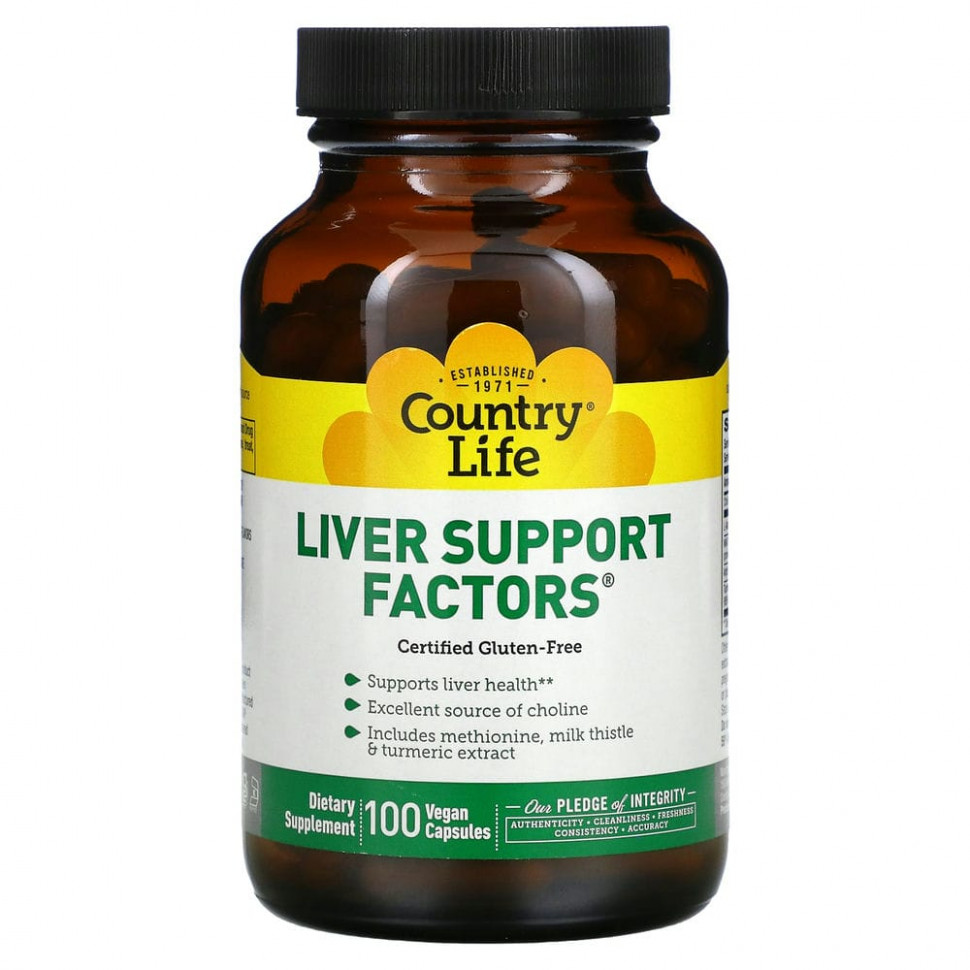   (Iherb) Country Life, Liver Support Factors, 100      -     , -, 