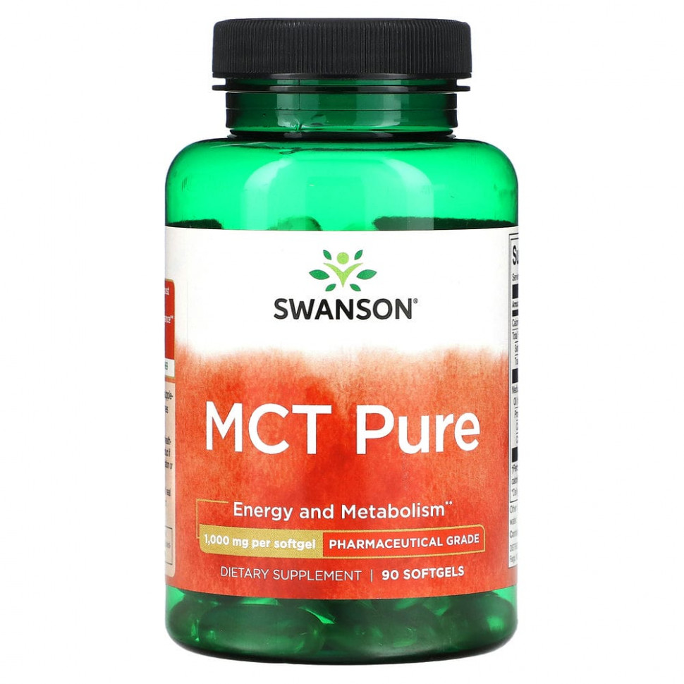 ���� ������ (Iherb) Swanson, MCT Pure, 1000 ��, 90 ������ ��������, ������ �� 1790 ���