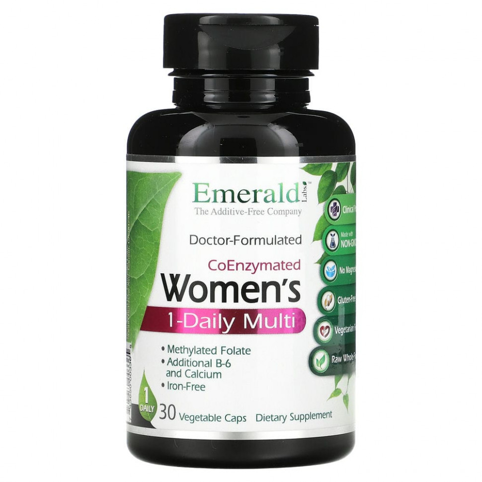 ���� ������ (Iherb) Emerald Laboratories, CoEnzymated Women's 1-Daily Multi, 30 ������������ ������, ������ �� 2500 ���