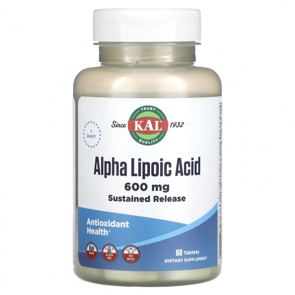���� ������ (Iherb) KAL, �����-�������� �������, 600 ��, 60 ��������, ������ �� 5020 ���