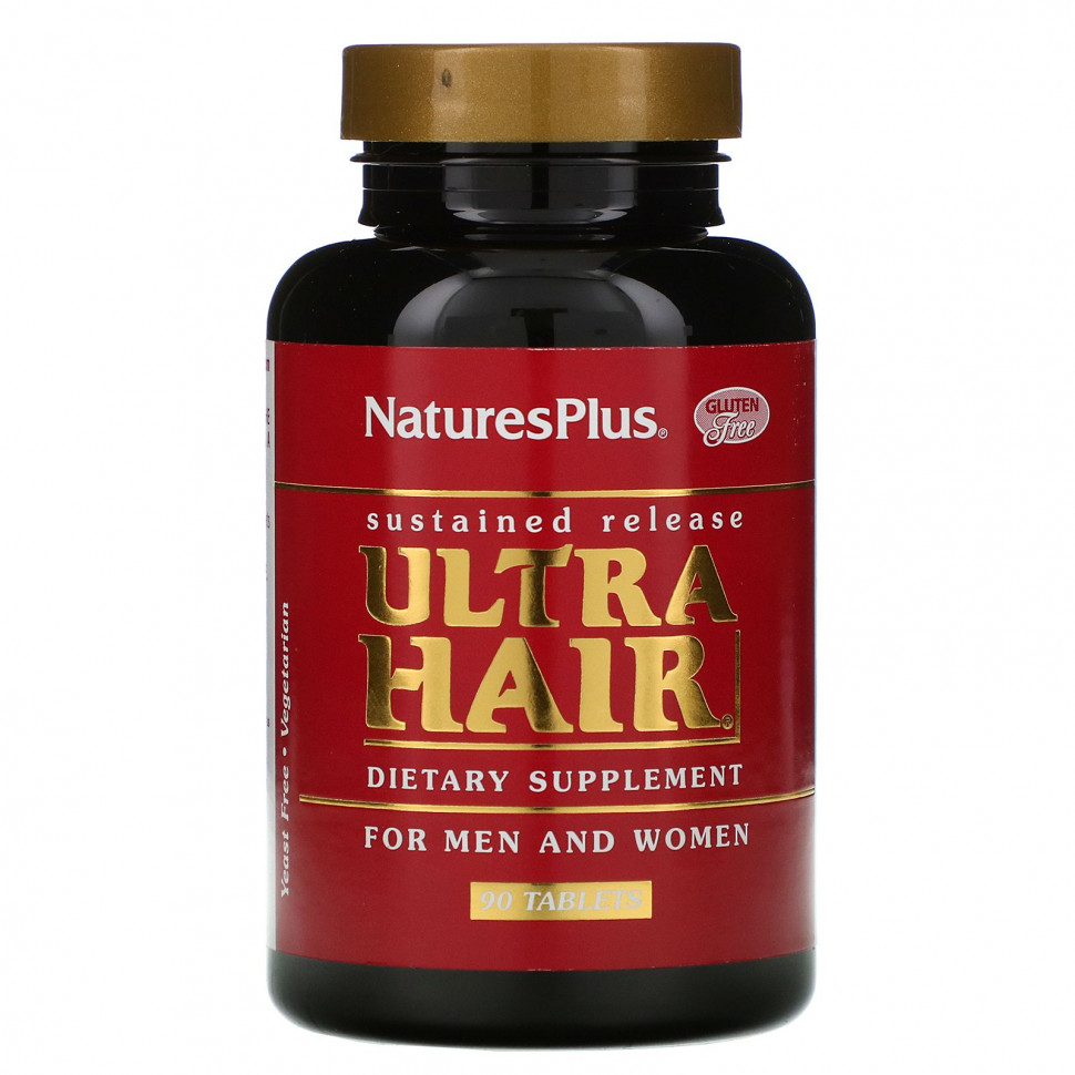 ���� ������ (Iherb) NaturesPlus, Ultra Hair, ��� ������ � ������, 90 ��������, ������ �� 5450 ���