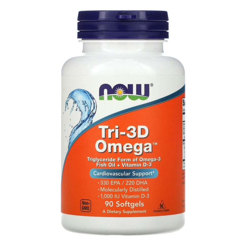   (Iherb) NOW Foods, Tri-3D Omega,   -3, 330  / 220 , 90     -     , -, 