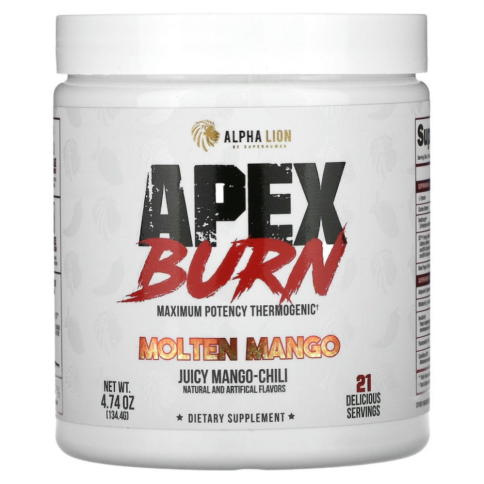   (Iherb) ALPHA LION, Apex Burn,  ,    , 134,4  (4,74 )    -     , -, 