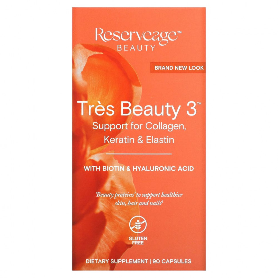 ���� ������ (Iherb) ReserveAge Nutrition, Tres Beauty 3, 90 ������, ������ �� 11620 ���