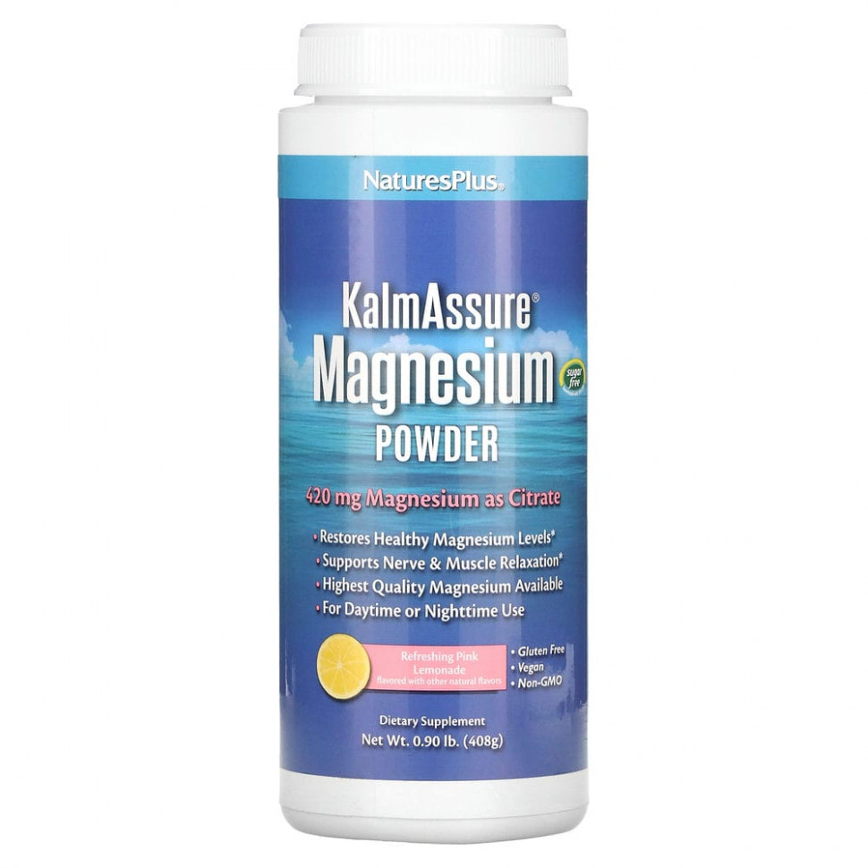   (Iherb) NaturesPlus, Kalmassure,   ,     , 400 , 408  (0,90 )    -     , -, 