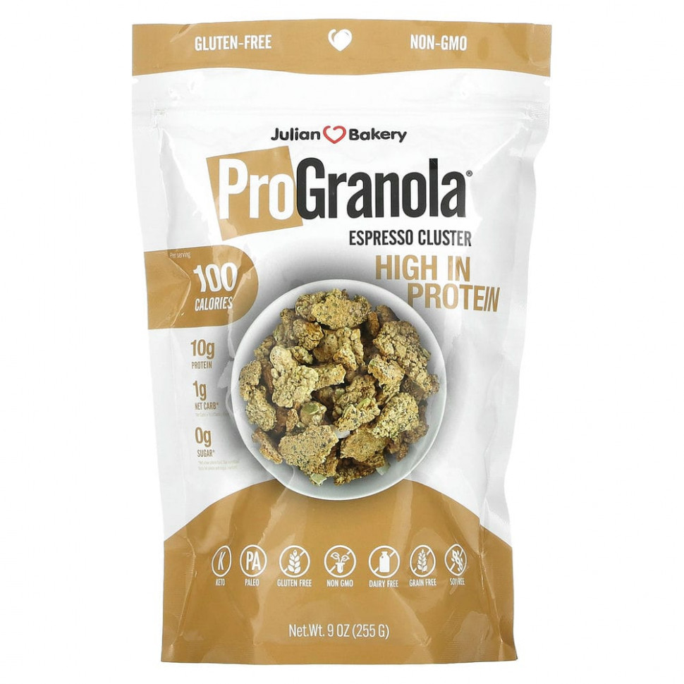 ���� ������ (Iherb) Julian Bakery, ProGranola, ��������, 255 � (9 �����), ������ �� 2750 ���