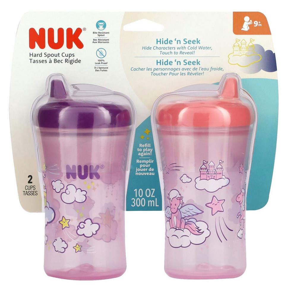   (Iherb) NUK, Hide 'n Seek,    ,  9 ``, 2 , 300  (10 )    -     , -, 