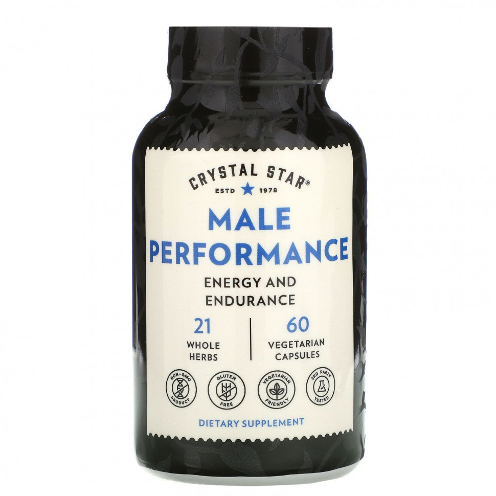   (Iherb) Crystal Star, Male Performance, 60      -     , -, 