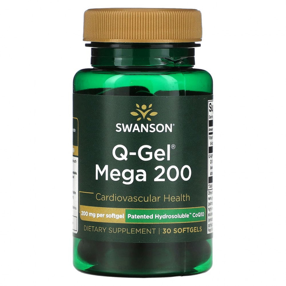 ���� ������ (Iherb) Swanson, Q-Gel Mega, 200 ��, 30 ������ ��������, ������ �� 4870 ���