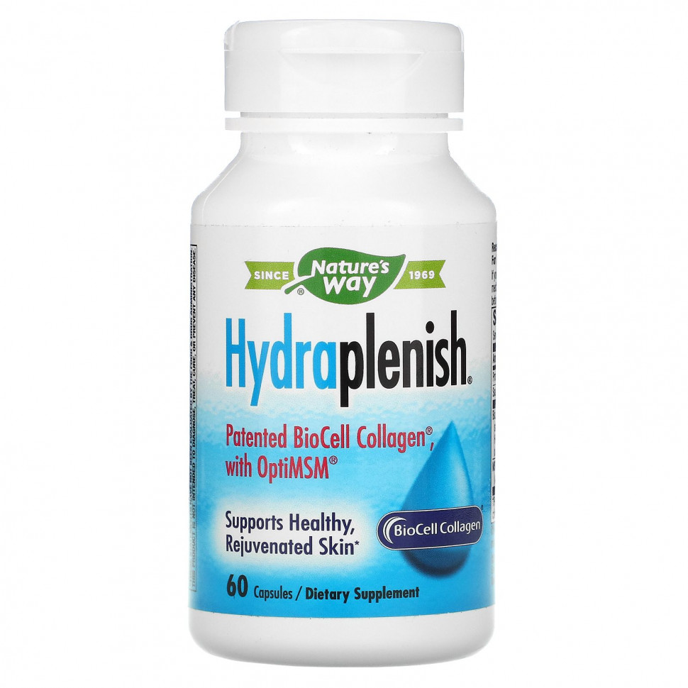 ���� ������ (Iherb) Nature's Way, Hydraplenish, ��������������� �������� BioCell Collagen � OptiMSM, 60 ������, ������ �� 4790 ���