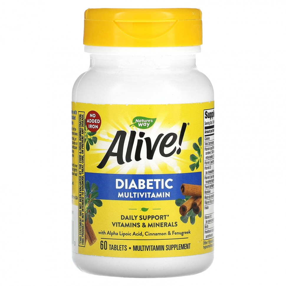 ���� ������ (Iherb) Nature's Way, Alive! �������������� ��� ������� ��������, 60 ��������, ������ �� 3540 ���