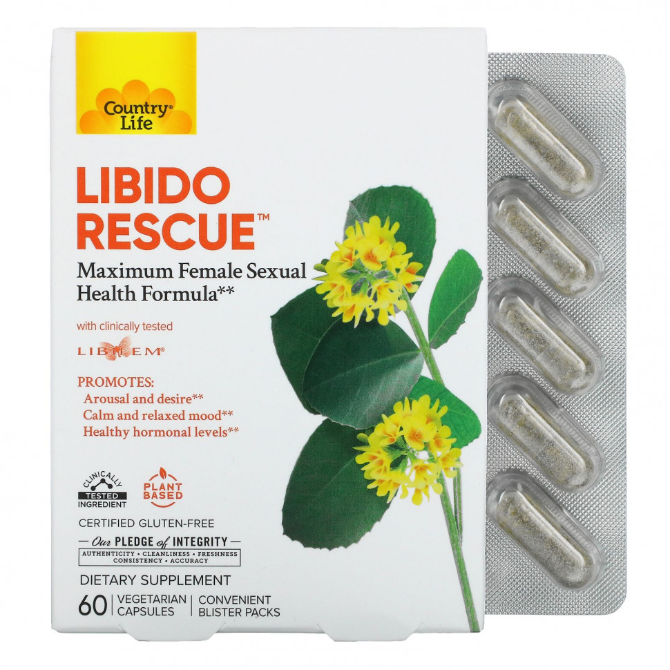 ���� ������ (Iherb) Country Life, Libido Rescue, 60 �������������� ������, ������ �� 4430 ���