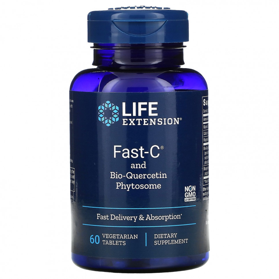 ���� ������ (Iherb) Life Extension, Fast-C � ���������� �������������, 60 �������������� ��������, ������ �� 2940 ���