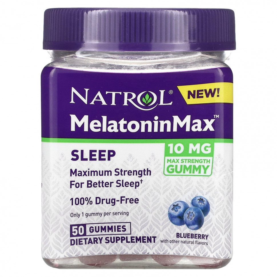   (Iherb) Natrol, Melatonin Max,  , , 10 , 50      -     , -, 