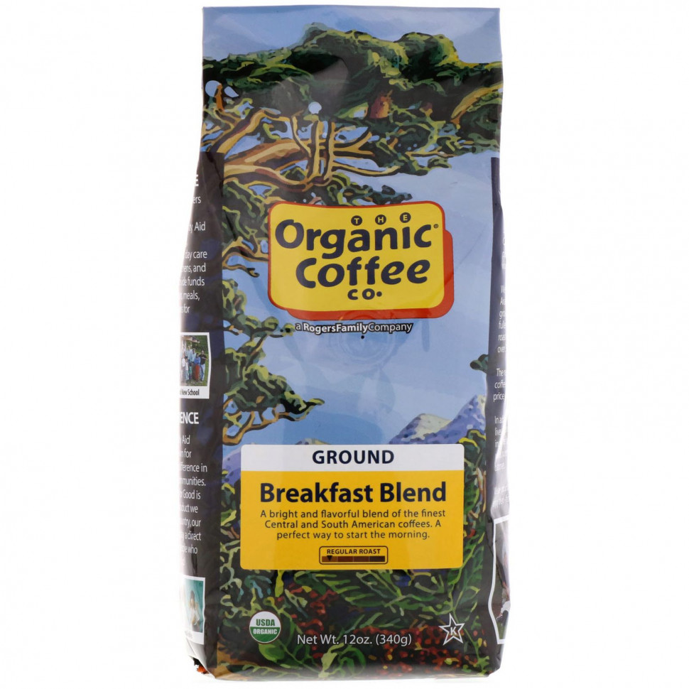 ���� ������ (Iherb) Organic Coffee Co., ����� ��� ��������, �������, ������� �������, 340 � (12 �����), ������ �� 2870 ���