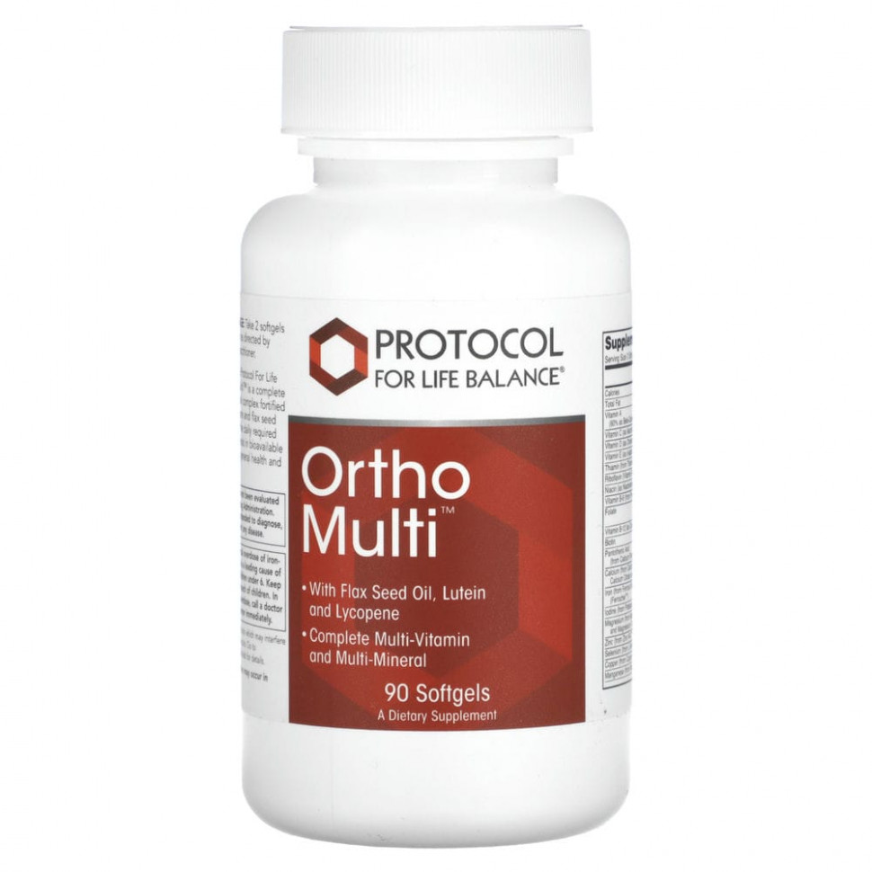   (Iherb) Protocol for Life Balance, Ortho Multi, 90      -     , -, 