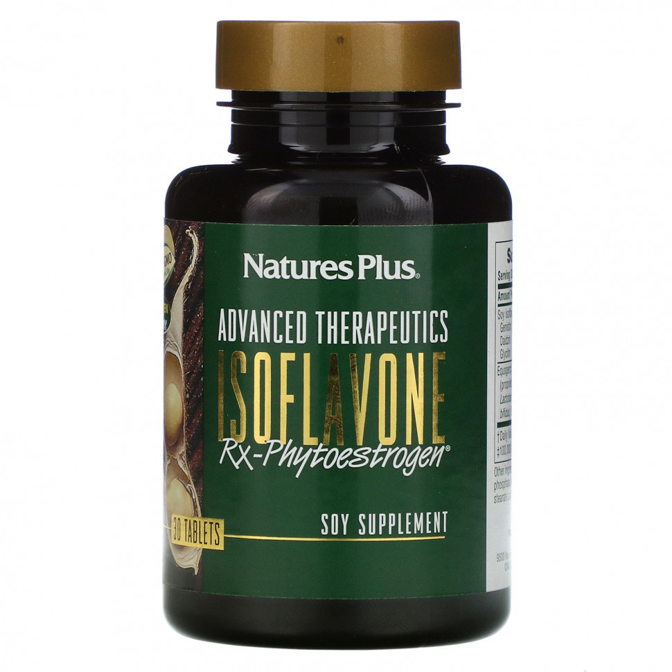   (Iherb) NaturesPlus, Advanced Therapeutics, Isoflavone Rx-Phytoestrogen,  , 30     -     , -, 