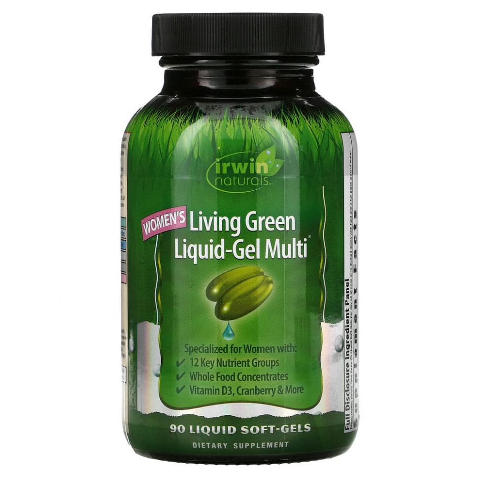 ���� ������ (Iherb) Irwin Naturals, �������������� ��� ������ �Living Green�, 90 ������� ������, ������ �� 4840 ���