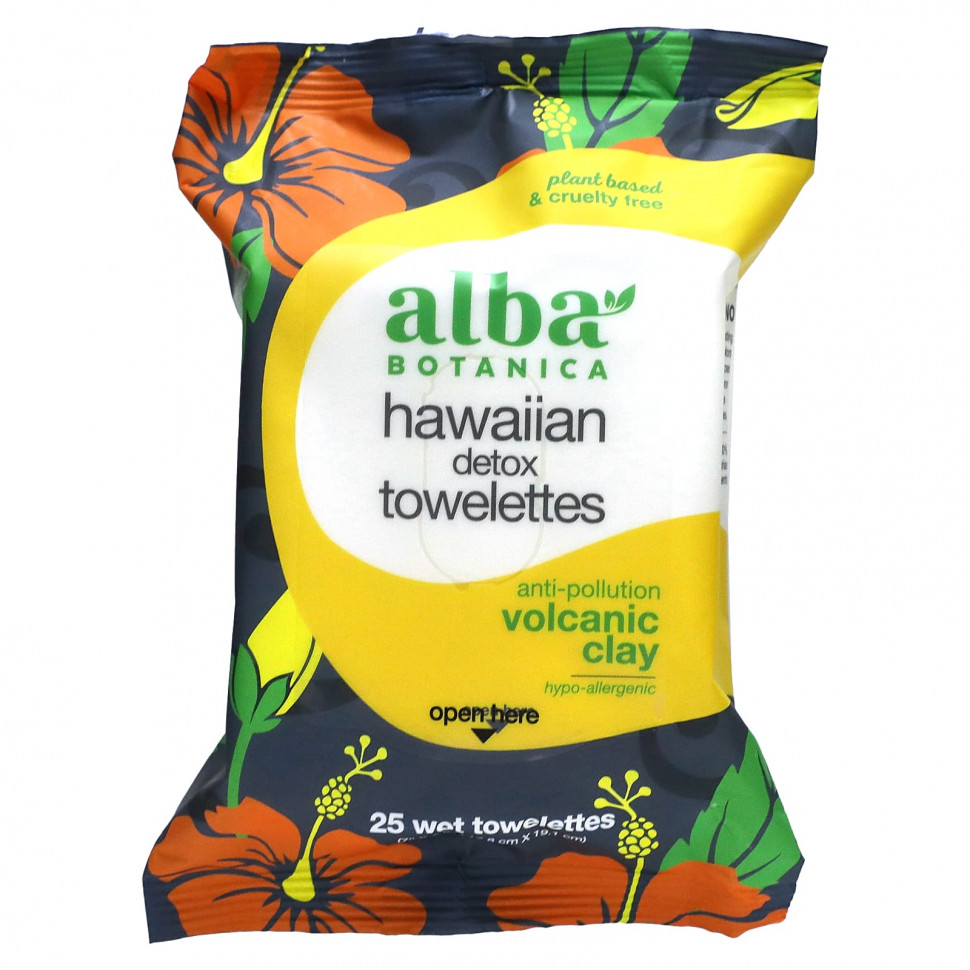   (Iherb) Alba Botanica, Hawaiian Detox Towelettes, 25  ,   1230 