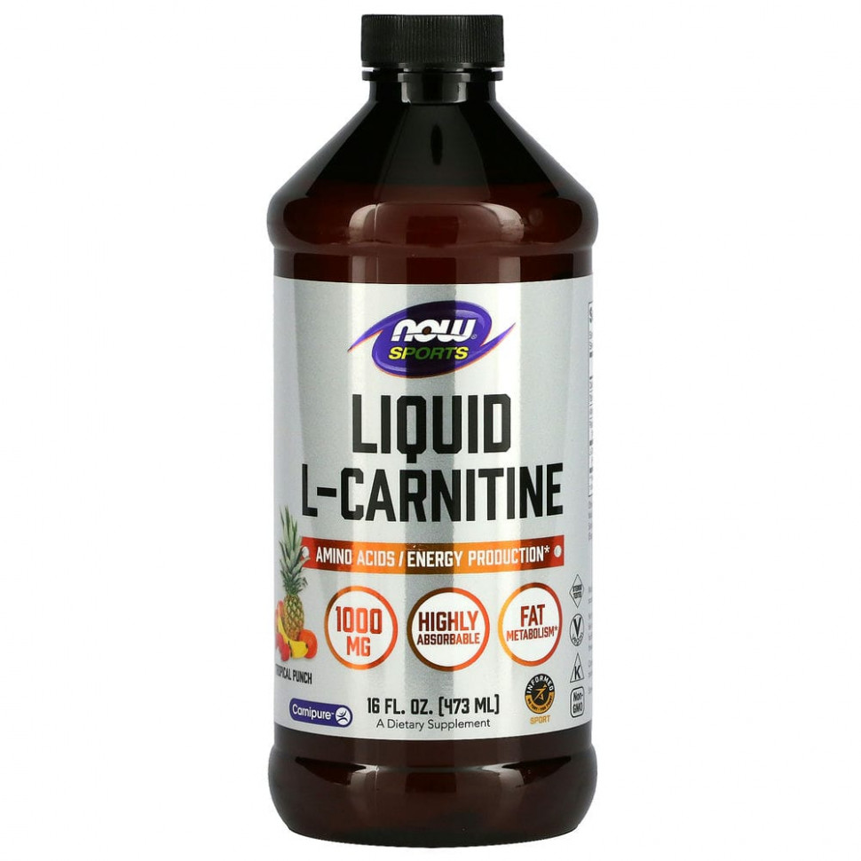   (Iherb) NOW Foods, Sports,  L-,    , 1000 , 473  (16 . )    -     , -, 