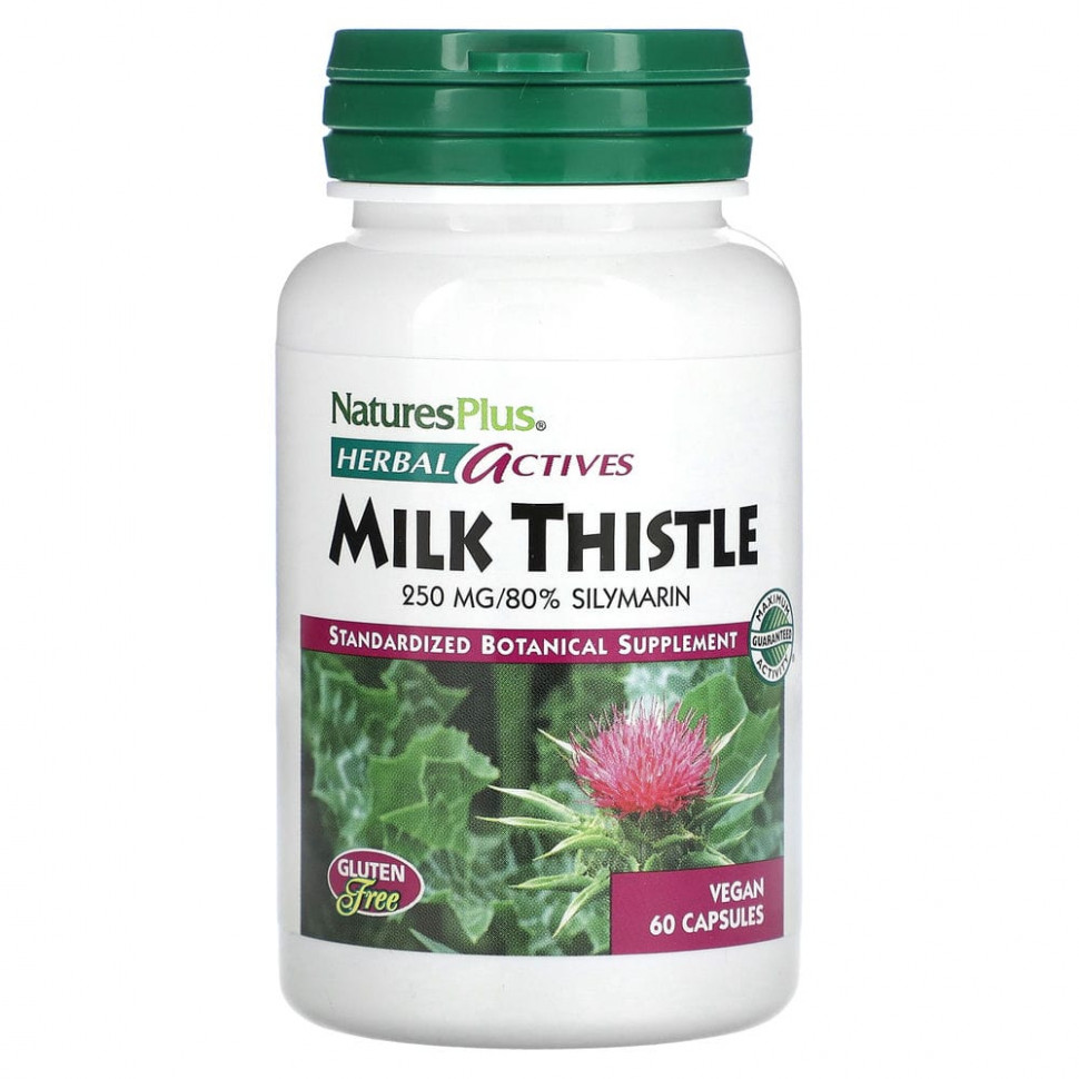 ���� ������ (Iherb) NaturesPlus, Herbal Actives, ����������, 250 ��, 60 ��������� ������, ������ �� 4340 ���