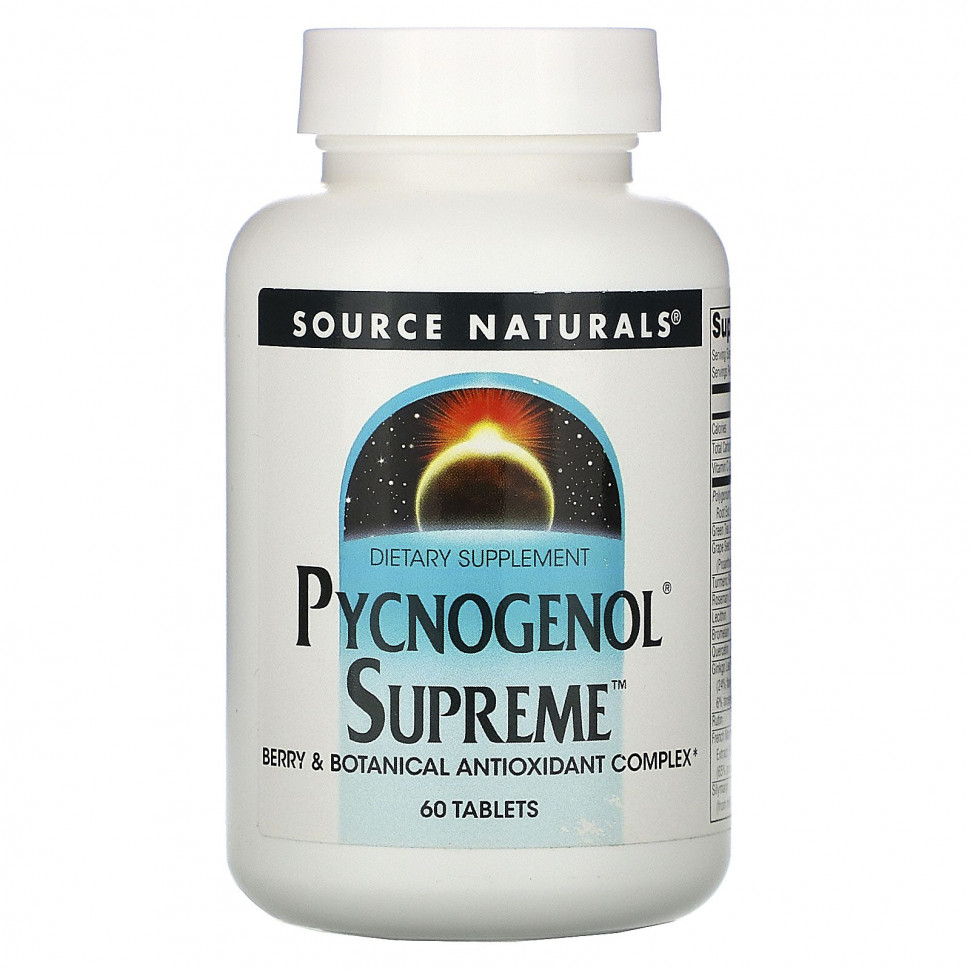   (Iherb) Source Naturals, Pycnogenol Supreme, 60     -     , -, 