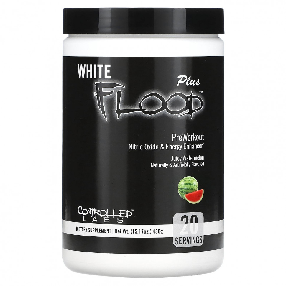 ���� ������ (Iherb) Controlled Labs, White Flood Plus, ����� �����������, ������ �����, 430 � (15,17 �����), ������ �� 8970 ���