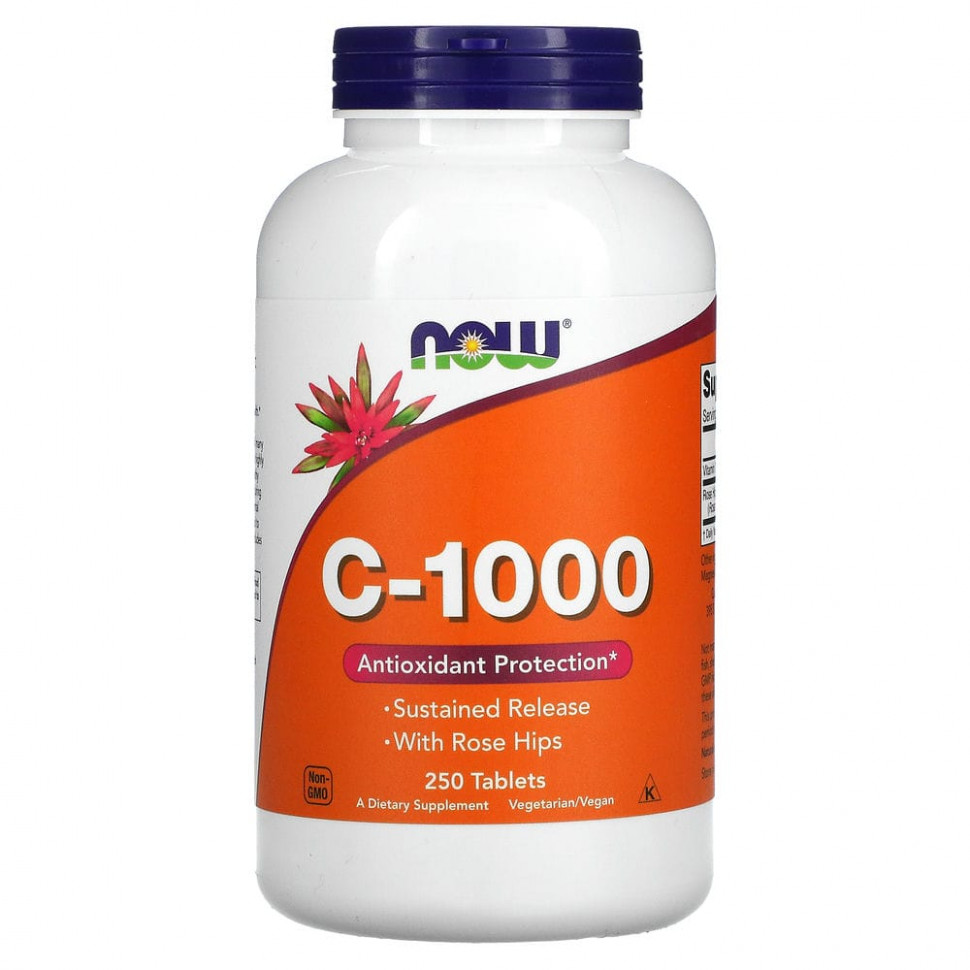 ���� ������ (Iherb) NOW Foods, C-1000, 250 ��������, ������ �� 3850 ���