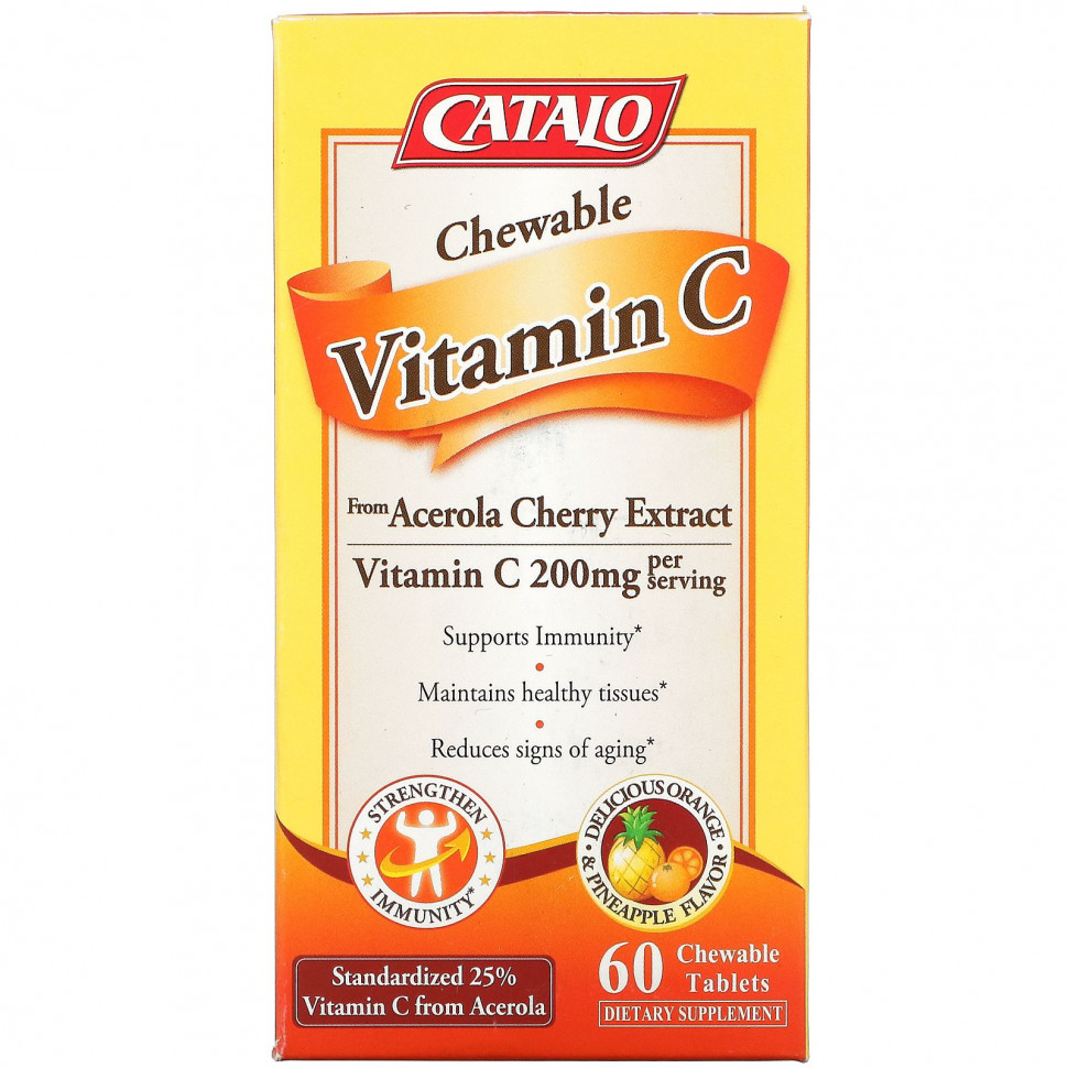 ���� ������ (Iherb) Catalo Naturals, ����������� ������� C, �������� � ������, 100 ��, 60 ����������� ��������, ������ �� 4380 ���