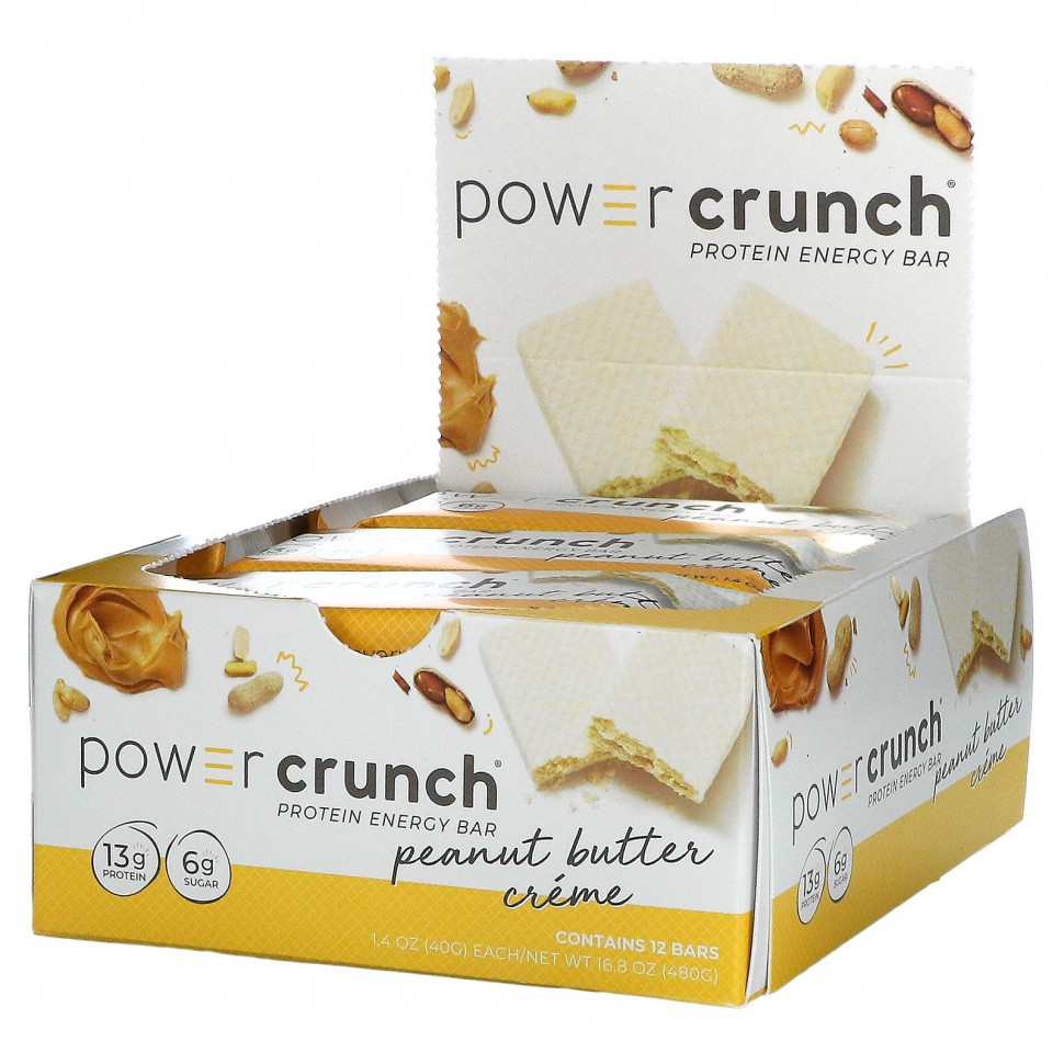   (Iherb) BNRG,    Power Crunch Original,    , 12 ,   40  (1,4 )    -     , -, 