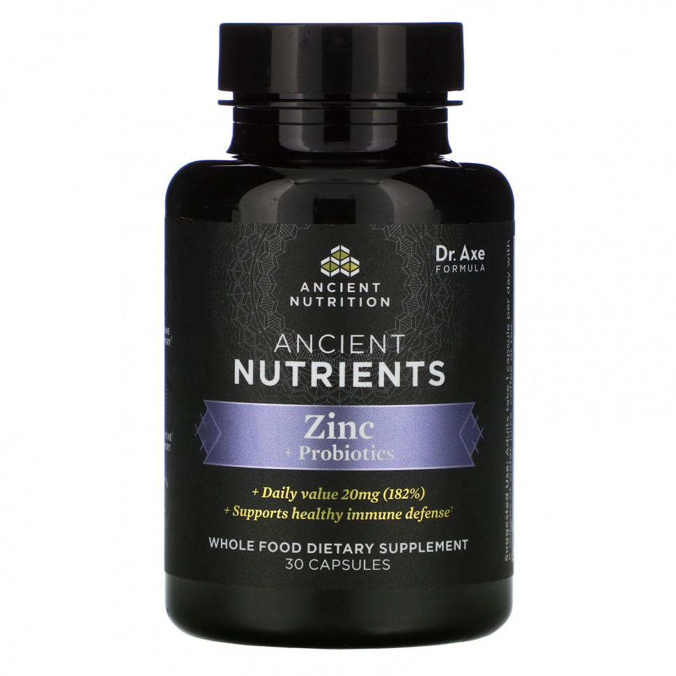 ���� ������ (Iherb) Dr. Axe / Ancient Nutrition, Ancient Nutrients, ���� + ����������, 30 ������, ������ �� 3960 ���