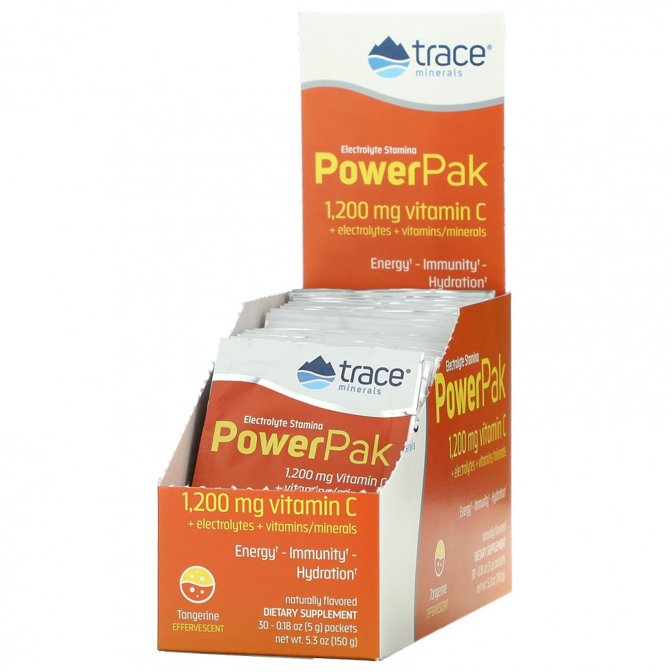 ���� ������ (Iherb) Trace Minerals �, ���������� ��� ��������� ������������, PowerPak, �� ������ ���������, 30 ��������� �� 5 � (0,18 �����), ������ �� 3480 ���