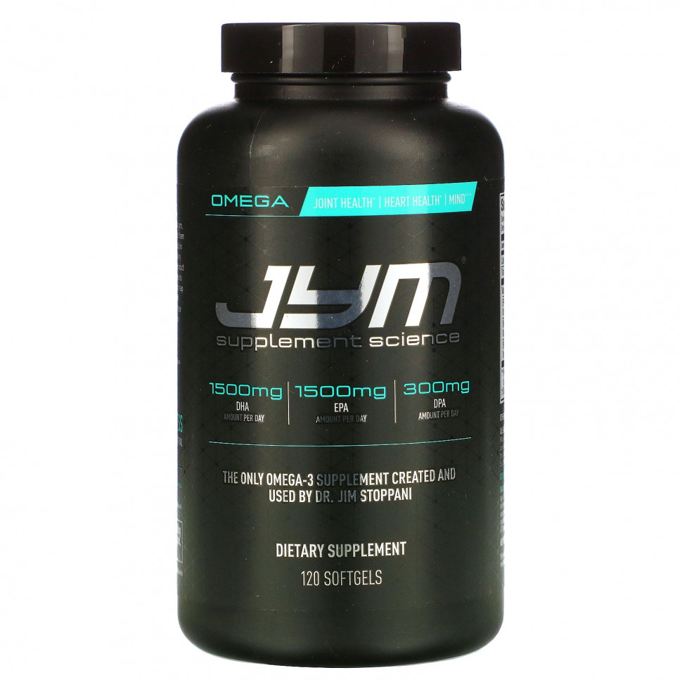 ���� ������ (Iherb) JYM Supplement Science, �����-3, 120 ������, ������ �� 5030 ���