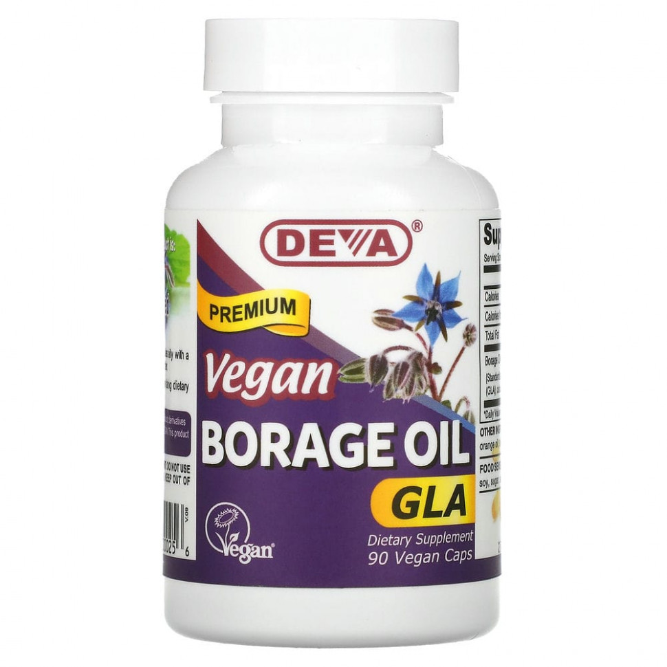 ���� ������ (Iherb) Deva, ��������� ����� ��������� ������������ ��������, GLA, 90 ��������� ������, ������ �� 3250 ���