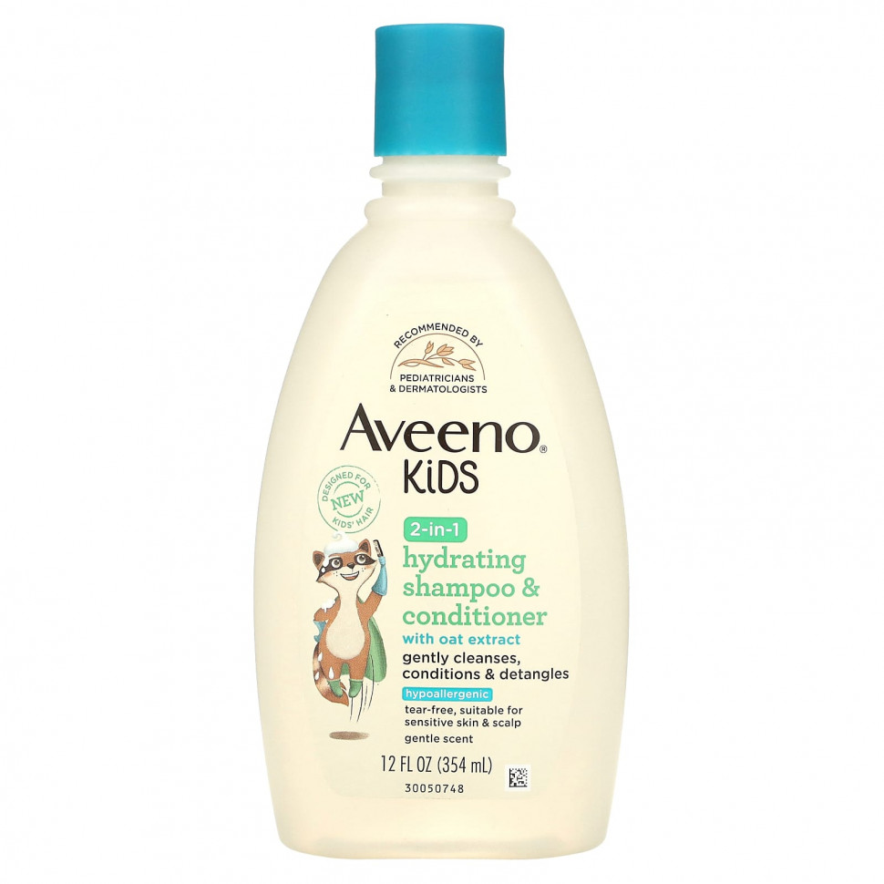 ���� ������ (Iherb) Aveeno, ��� �����, ����������� ������� � ����������� 2 � 1 � ���������� ����, 354 �� (12 ����. �����), ������ �� 2120 ���