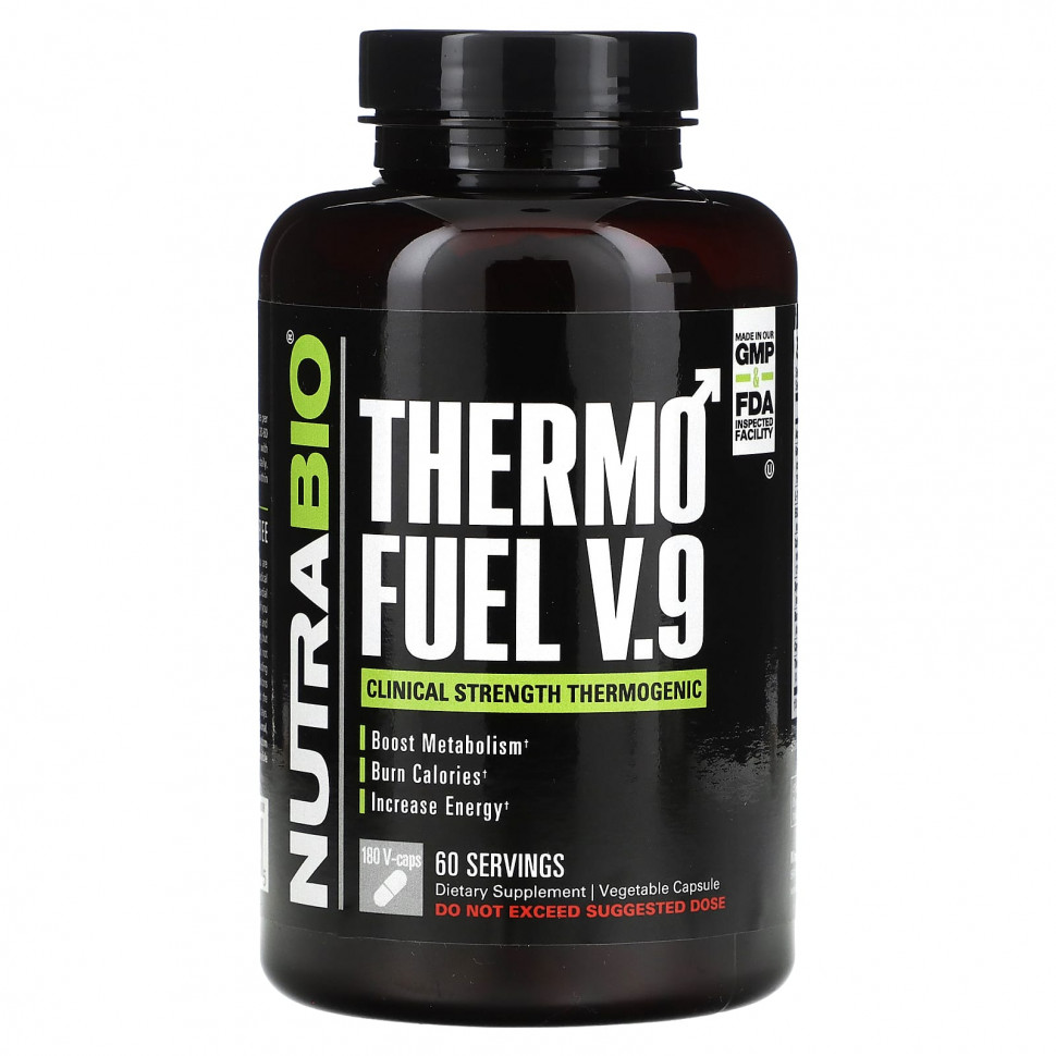 ���� ������ (Iherb) Nutrabio Labs, ThermoFuel V.9 ��� ������, 180 ������, ������ �� 6290 ���