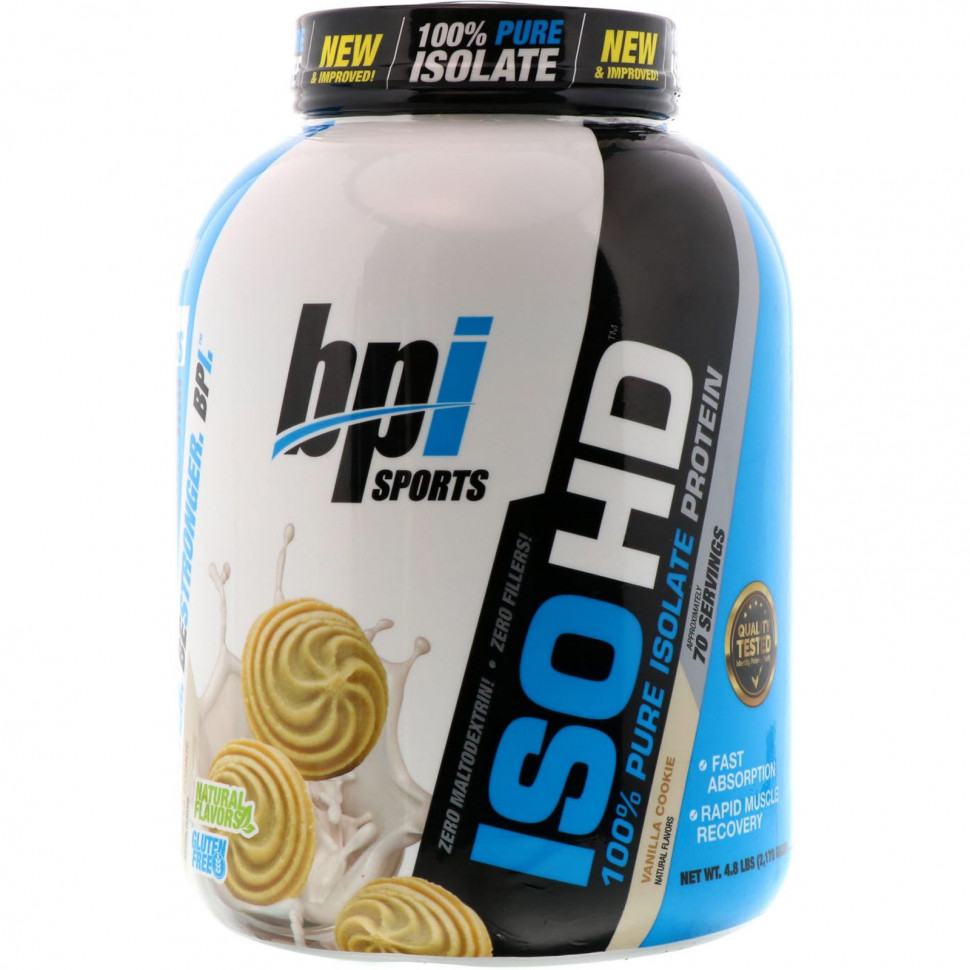 ���� ������ (Iherb) BPI Sports, ISO HD, 100% ������ ������ ��������, �� ������ ���������� �������, 2170 � (4,8 �����), ������ �� 15540 ���
