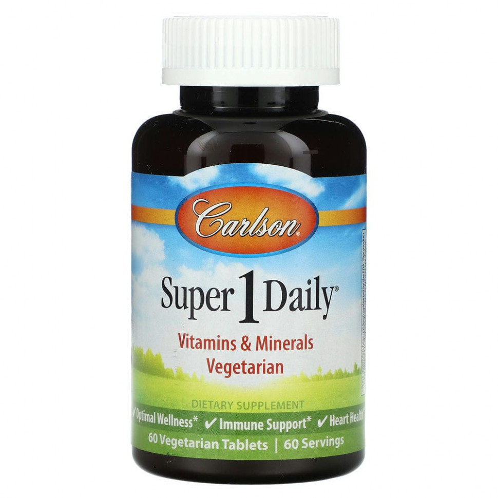   (Iherb) Carlson, Super 1 Daily, 60      -     , -, 