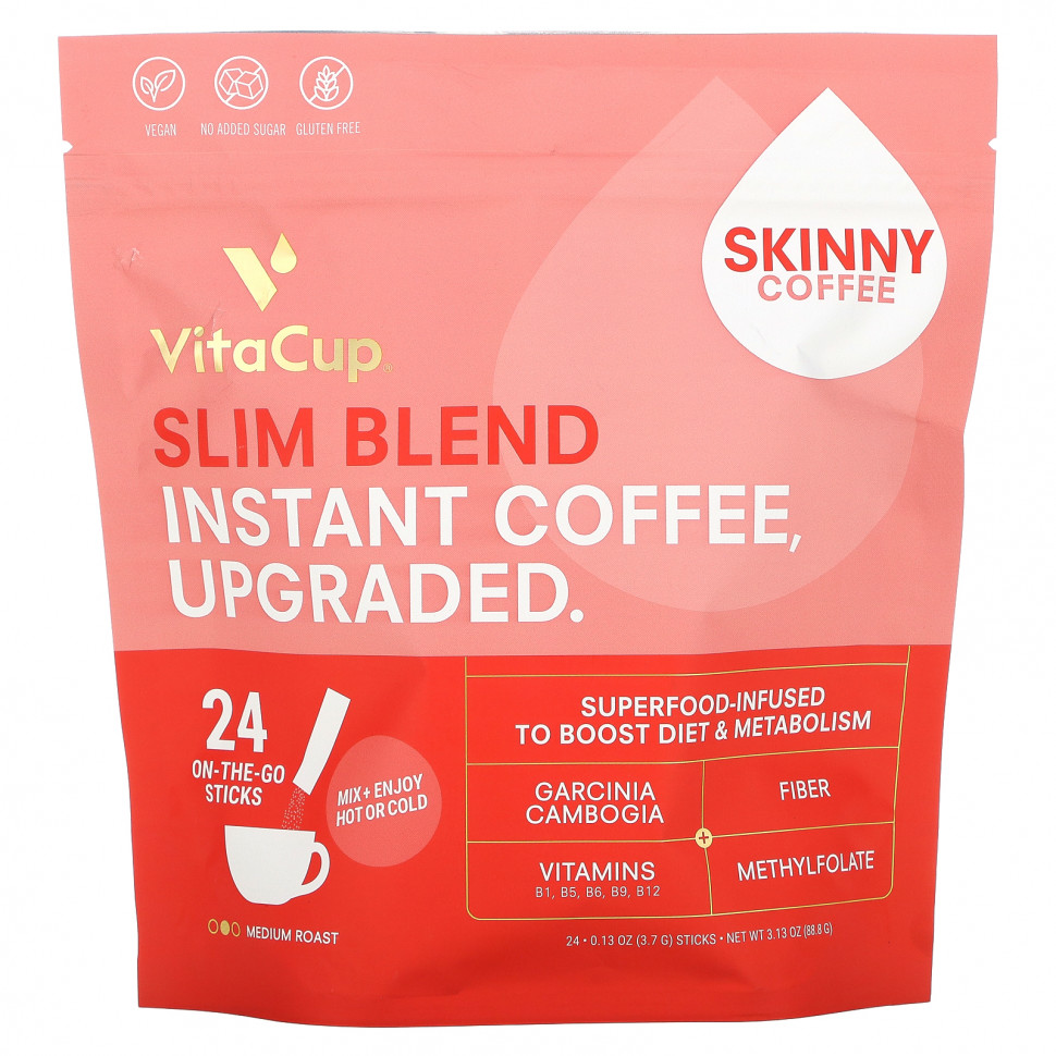 ���� ������ (Iherb) VitaCup, ����������� ���� Slim Blend, ������� �������, 24 �������, �� 3,7 � (0,13 �����) ������, ������ �� 6130 ���