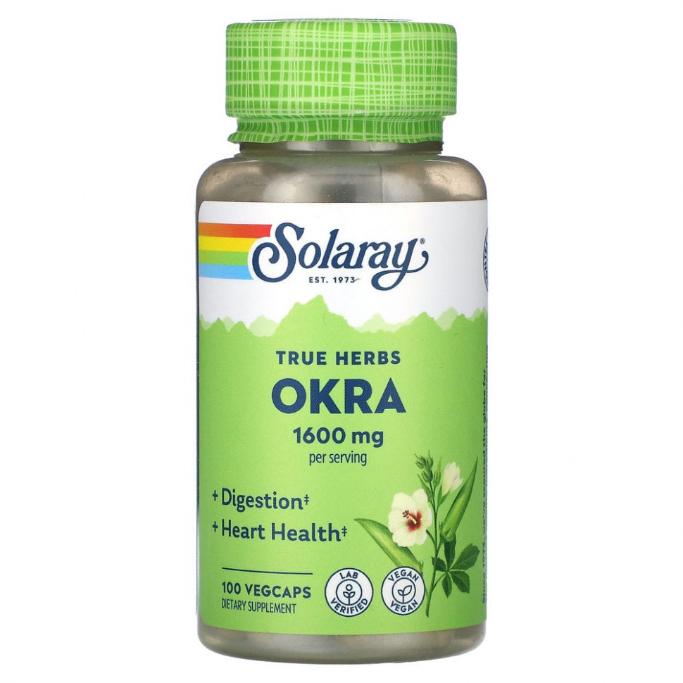 ���� ������ (Iherb) Solaray, True Herbs, �����, 400 ��, 100 ������������ ������, ������ �� 1990 ���