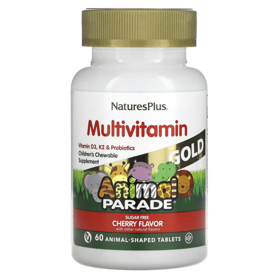 ���� ������ (Iherb) NaturesPlus, Source of Life, Animal Parade Gold, ����������� �������������� � ��������������� ��� �����, �� ������ �����, 60 �������� � ����� ��������, ������ �� 2610 ���