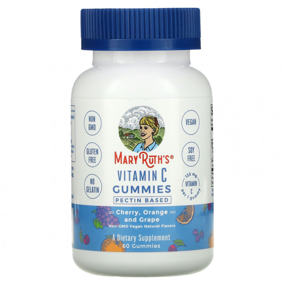 ���� ������ (Iherb) MaryRuth Organics, ����������� ���������� � ��������� C, �����, �������� � ��������, 125 ��, 60 ����������� ��������, ������ �� 4380 ���