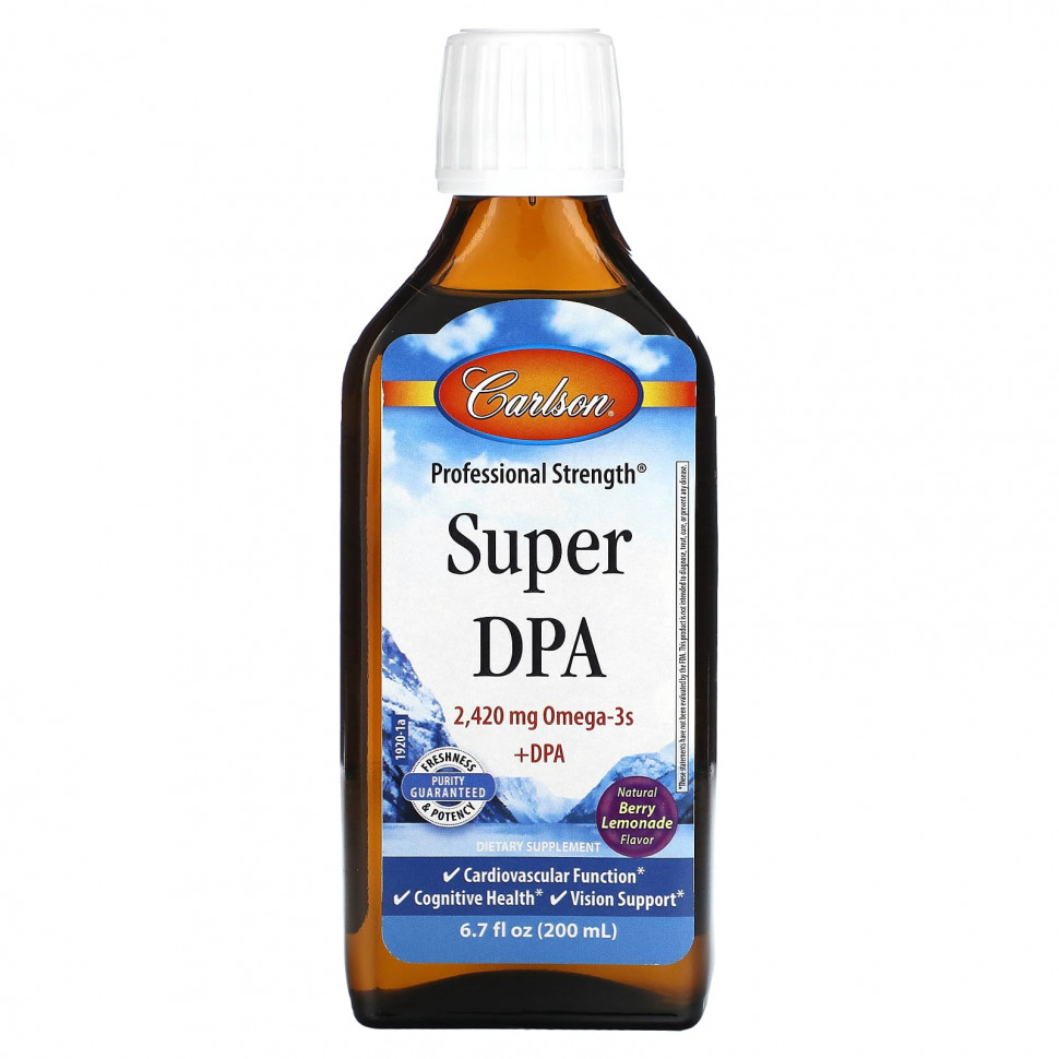 ���� ������ (Iherb) Carlson, Super DPA, ������� �������, 200 �� (6,7 ����. �����), ������ �� 7560 ���