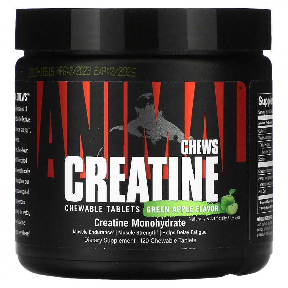 ���� ������ (Iherb) Animal, Creatine Chews, ������� ������, 120 ����������� ��������, ������ �� 6890 ���