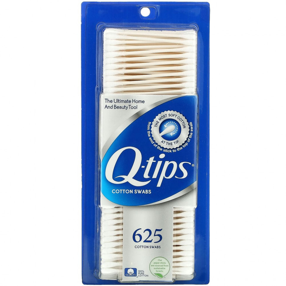���� ������ (Iherb) Q-tips, ������ �������, 625 ��������, ������ �� 1500 ���