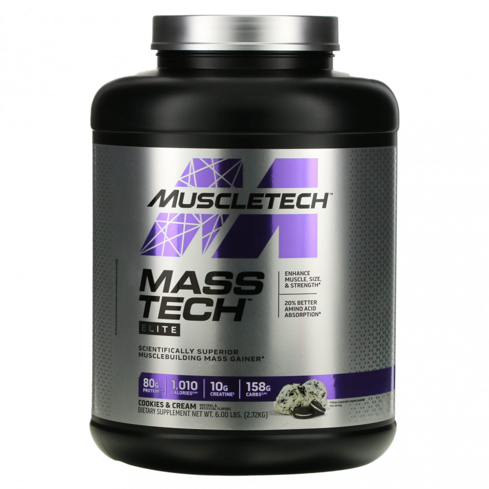 ���� ������ (Iherb) MuscleTech, Mass Tech Elite, ������� � ������, 2,72 �� (6 ������), ������ �� 11580 ���