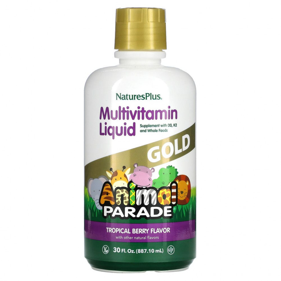 ���� ������ (Iherb) NaturesPlus, Source of Life, Animal Parade, Gold Liquid, �������������� ��� ����� � ������ �����, ���� ����������� ����, 887,10 �� (30 ����. �����), ������ �� 6100 ���