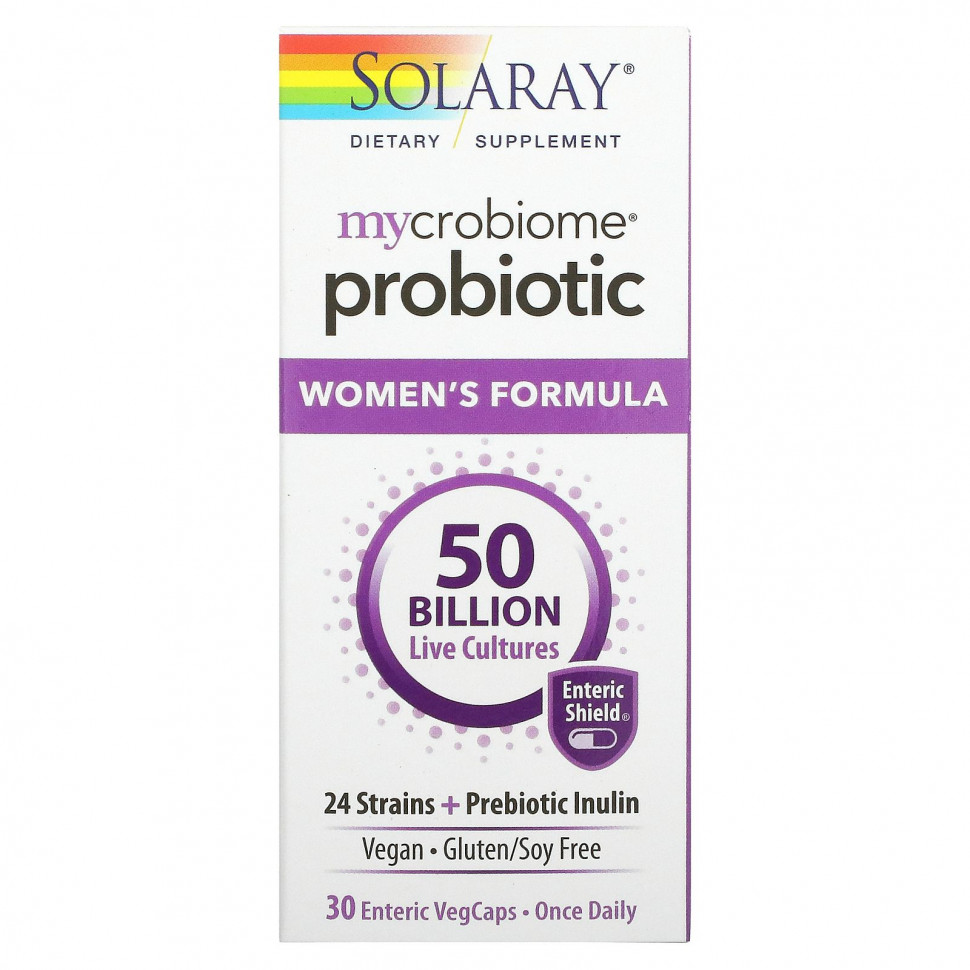 ���� ������ (Iherb) Solaray, ��������� Mycrobiome ��� ������, 50 ���� ����� �������, 30 �������������� ������, �������� ������������������ ���������, ������ �� 5860 ���