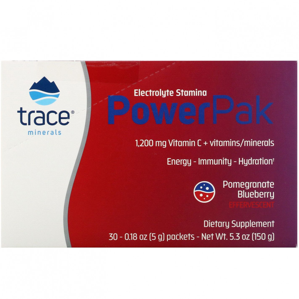   (Iherb) Trace Minerals ,    , PowerPak,     , 30   5  (0,18 )    -     , -, 