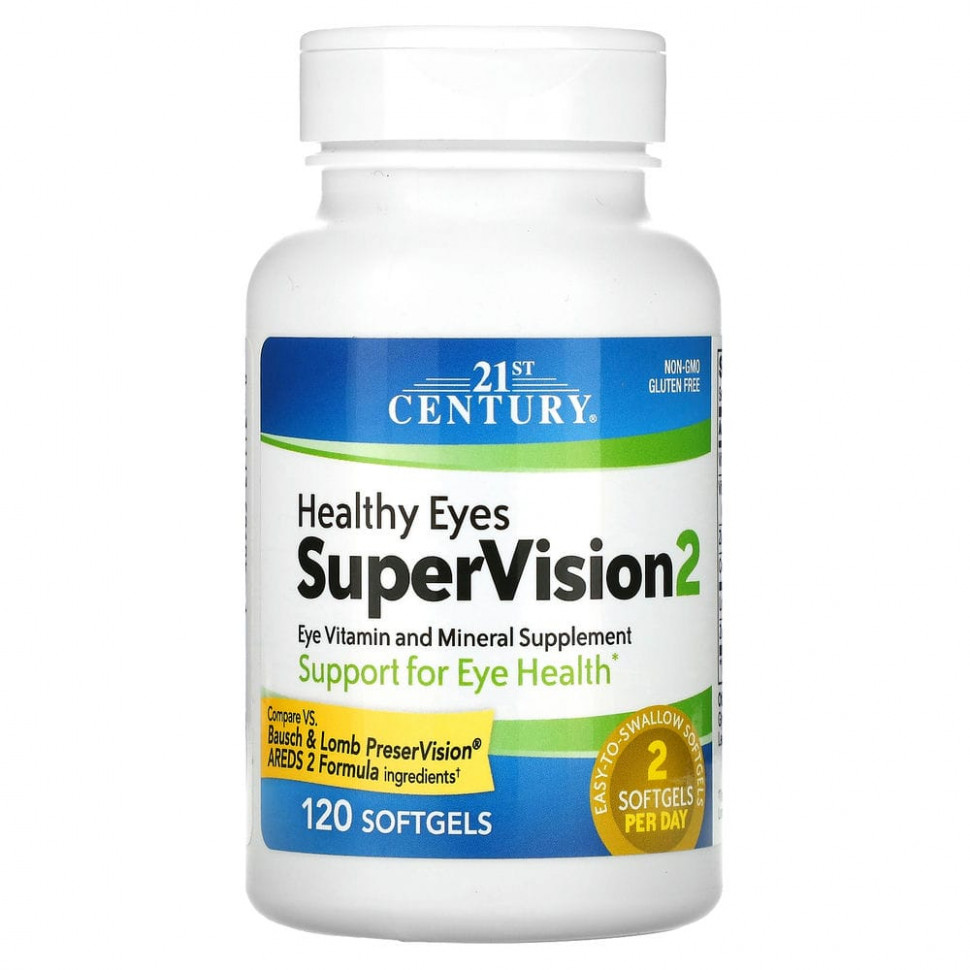   (Iherb) 21st Century, Healthy Eyes SuperVision2,   , 120     -     , -, 